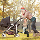 Trittbrett für Kinderwagen Universal, Vihir Buggy Board mit Sitz, Kiddy Board für alle Kinderwagen, Buggyboard für Geschwister, Kinderwagen Zubehör...