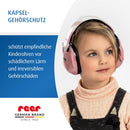 reer SilentGuard Kids Kapselgehörschutz | Gehörschutz für Kinder ab 5 Jahren | Konzentrations- & Lernhilfe | faltbar & mitwachsend | SNR = 27 | Rosa