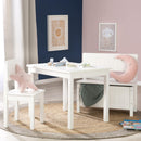 roba Banc-Coffre à Jouets pour Enfant en Bois - Banc de Rangement - Fermeture Douce - Blanc