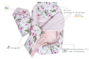 Medi Partners Babynest Nestchen Baby Set für Neugeborene - 100x60x15 Kuschelnest 5 teilig tragbar Nest zweiseitig Babynestchen Bett 100% Baumwolle ...