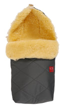 Lammfell Fußsack Natura, anthracite