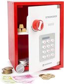 small foot 12012 Tresor inkl. Spielgeld und Goldbarren aus Holz, REGT das Rollenspiel an, Safe für Kinder, ab 3 Jahren