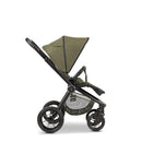 MOON Buggy SPORT, Moss Green/Melange, Sportwagen-Buggy mit Liegefunktion, bis 22kg, UV-Schutz 50+, zusammenklappbar, großer Korb, Kollektion 2024
