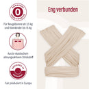 manduca – elastisches Babytragetuch für Neugeborene bis 15kg