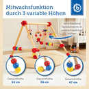 Bieco Spieltrapez höhenverstellbar | Spielbogen Baby Holz | Spielebogen Holz Baby | Spieltrapez Holz | Baby Mobile Holz | Activity Center Baby Gym | Holzspielzeug Baby | Baby Spielzeug