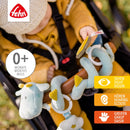Fehn Activity Spirale Drache - Kinderwagen Spielzeug zum Fühlen und Greifen - Babyspielzeug für Bett, Laufstall, Babyschale & Autositz - Motorikspielzeug für Babys und Kleinkinder ab 0+ Monaten