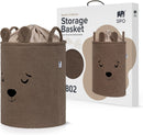 SIPO Premium Toy Storage Basket – Bouclé Bear (Brown)