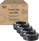 Tommee Tippee Twist & Click Advanced Windelbehälter, Original-Nachfüllkassetten, exklusive 4er-Packung, für einfaches Nachfüllen und ein tolles Preis-Leistungs-Verhältnis (Verpackung kann variieren)