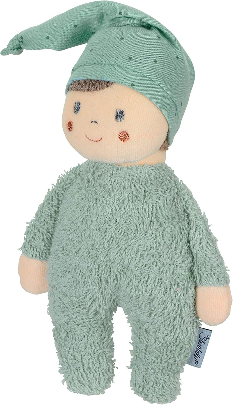 Sterntaler Spielpuppe Maxi, Integrierte Rassel, Für Babys ab der Geburt, 22 x 13 cm, Hellgrün