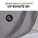 hauck Travel Bed Canopy, Grau - Baby Sonnenschutz & Moskitonetz für Kinderreisebetten mit UPF 50+, Luftdurchlässig, Einfach zu Befsetigen & Klein Faltbar