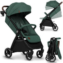 LIONELO INGRID Kinderwagen bis 22 kg von 6 Monaten bis 4 Jahren Große 360° schwenkbare Räder Volle Federung Einhändig zusammenklappbar Verstellbare Rückenlehne und Fußstütze Großes XXL-Verdeck