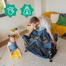 Badabulle Easy Clip Baby Reisebett mit Matratze | kompakt | einfacher Auf- und Abbau | ab Geburt bis zu 3 Jahren