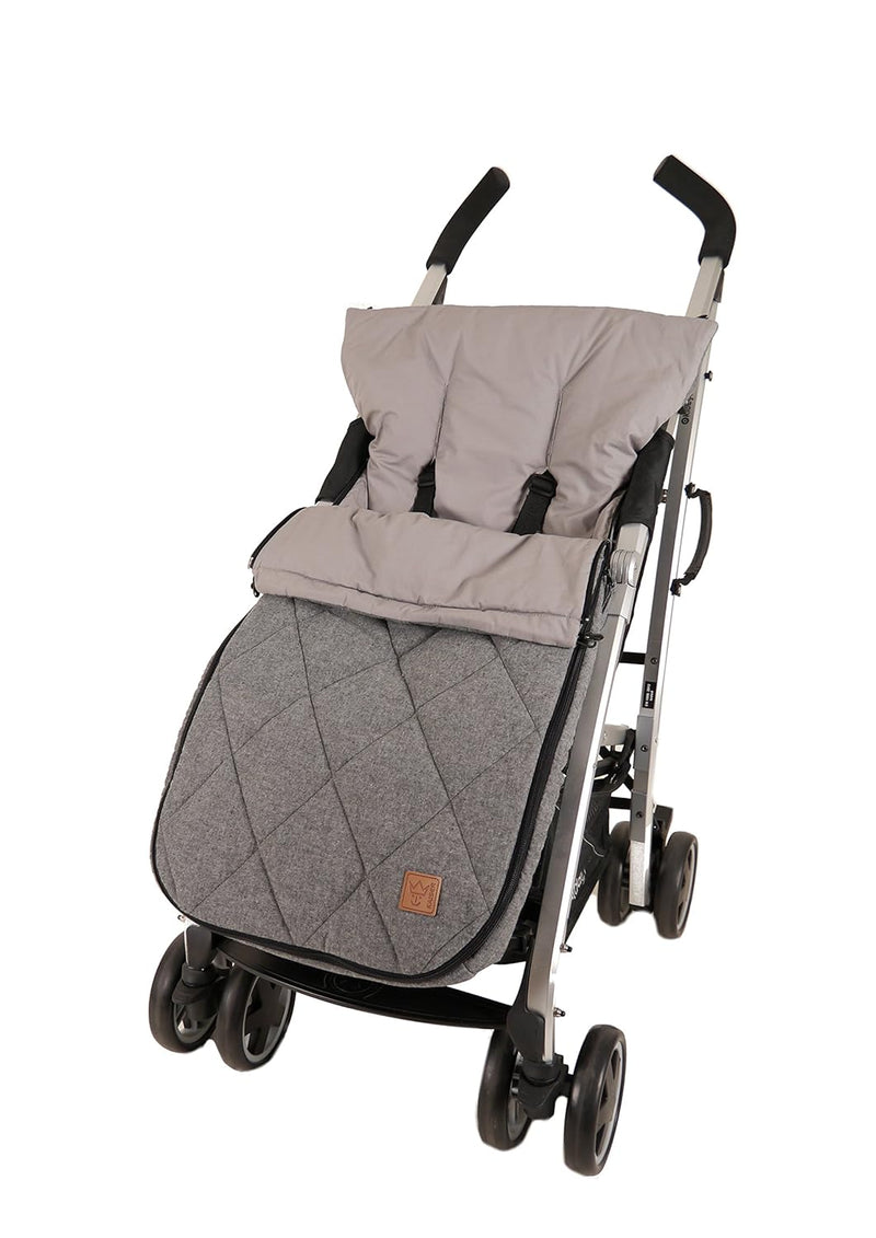 Kaiser 6574770 Sommer Fußsack "Nikko Melange", anthracite Melange