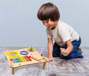 small foot 1166 Musiktisch aus Holz, inkl. Xylophon, Ratsche, Schelle, Trommel und Holzschlegl, ab 3 Jahren