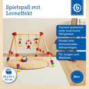 Bieco Spieltrapez höhenverstellbar | Spielbogen Baby Holz | Spielebogen Holz Baby | Spieltrapez Holz | Baby Mobile Holz | Activity Center Baby Gym | Holzspielzeug Baby | Baby Spielzeug