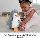 FISHER-PRICE Wackelnder Pinguin - Plüschspielzeug für Babys zum Spielen in Bauchlage mit Musik und wackelnden Bewegungen