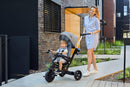 kk Kinderkraft Dreirad 5 in 1 TWIPPER, Kinderdreirad, Jogger mit Schubstange, 360° Drehsitz, höhenverstellbar Elterngriff, Sonnendach, Zubehör: Kli...