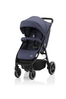 BRITAX RÖMER Buggy B-AGILE M, Ein-Hand-Faltmechanismus und kompakte Größe, von Geburt bis 4 Jahre (bis 22kg), Navy Ink