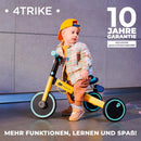 Kinderkraft Dreirad 3in1 4TRIKE, Leicht Rutscher, Laufrad, Zusammenklappbar, ergonomische Sattel