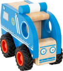 small foot Polizeifahrzeug aus Holz, 100% FSC-Zertifiziert, auch für draußen geeignet, ab 18 Monaten, 11077
