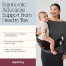 Ergobaby Lift Hip Seat baby carrier with baby hip seat for babies and toddlers from 6 months (7.7 kg - 20.4 kg), hip seat carrier, hip carrier, Onyx Black