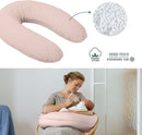 doomoo Schwangerschaftskissen & Stillkissen Buddy – Ultra Komfort zum Schlafen während der Schwangerschaft – lindert Rücken, Beine & Bauch – Bezug Bio & Öko-Tex, Cloudy Pink
