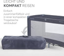 KikkaBoo Reisebett Baby Faltbar ohne Matratze SO GIFTED, Kinderreisebett & Babybett 120x60 cm, Bis 15 kg, Kompakt & Tragbar, mit Transporttasche, Zusammenklappbar für Reise & Urlaub, Marineblau