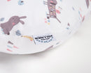 Julius Zöllner Jersey Stillkissen ca. 190 cm | Füllung 42 Liter EPS-Mikroperlen | Made in Germany | Bezug aus 100% Baumwoll-Jersey | OEKO-TEX® STANDARD 100 | Crazy Animals