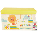 Bieco Aufbewahrungsbox mit Deckel Kinder Zoos - gelb