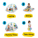 Baby Einstein, 4 in 1 Kickin' Tunes Play Mat with 70+ Sounds, 25+ Minutes of Music, Activity Mat with Piano and Lights, Play Mat with Play Arch and Removable Baby Toys, from Birth
