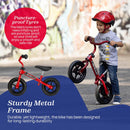 Chicco Red Bullet Laufrad für Kinder 2-5 Jahre, Kinder Laufrad fürs Gleichgewicht, mit höhenverstellbarem Sattel und Lenker, max. 25 kg, Rot - Spielzeug