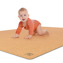 Famifidus Krabbelmatte Baby schadstofffrei - Kinder Spielmatte aus Kork & Naturkautschuk - 80 x 80 cm - Bodenmatte mit 4,5mm Stärke ideal als Spielunterlage, Spiel und Krabbelunterlage