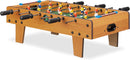 Relaxdays 10022517 Tischkicker, Tischfussball Kinder und Erwachsene, Fußball Tischspiel, Holz-Optik, B x T 69 x 37 cm, grün-braun
