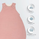 Julius Zöllner Babyschlafsack gefüttert Musselin 2,5 TOG Gr. 62/68 | 100% Baumwollmusselin | Oeko-TEX Standard 100 | dusry Rose