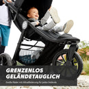 Baby Jogger City Elite 2 Kombikinderwagen für jedes Gelände | Zusammenklappbarer und tragbarer Buggy | Opulent Black (schwarz)