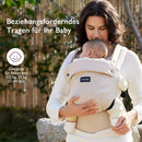 Momcozy Babytrage - Ergonomisch, gemütlich und leichtgewichtig, geeignet für 3-20 kg, einfach anzulegen, ideal für freihändiges Elterndasein, Khaki