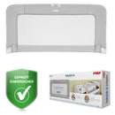 Reer ByMySide, Rausfallschutz fürs Babybett, 150x50 cm Länge, für Betten von 180 - 210 cm, grau