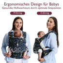 Momcozy Babytrage – Baby Carrier für Kleinkind (3-24 Monate) · Ohne Einsätze · Ergonomische M-Trage · X-Rücken · Leicht & Luftdurchlässig, Sterne