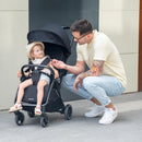 KikkaBoo Buggy Kinderwagen Reisebuggy CIELA, Bis 22 kg, Leicht (7,1 kg), One-Hand-Faltbar, Atmungsaktiv & Wasserabweisend, Inkl. Regenschutz, Beige