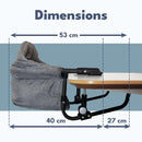 Looping Baby-Tischsitz, faltbar, sichere 4-Punkt-Befestigung, tragbar und kompakt