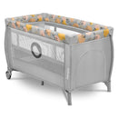 LIONELO Stefi Plus 2-in-1 Reisebett und Laufstall bis 15 kg Babybett Kinderreisebett mit Matratze Seitlicher Eingang mit Reißverschluss Hochwertige Sc