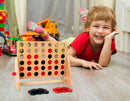 small foot Gesellschaftsspiel Vier in Einer Reihe aus Holz, Klassiker in großer Ausführung, ab 5 Jahren, 1981 Toys