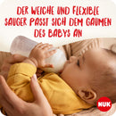 NUK Perfect Match Complete Feeding Set | Ab 0 Monate | Vario Express-Sterilisator, 4 Babyflaschen, Flaschenwärmer, Flaschenbürste und mehr | Regenbogen | 8 Stück