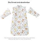 Chilsuessy Baby Schlafsack Winter 3.5 Tog Kinder Schlafsack Ganzjahres Schlafsäcke Jungen Mädchen Schlafsack für Kleinkinder Neugeborene, Dschungel Tiere/3.5 Tog, L (90-105 cm)