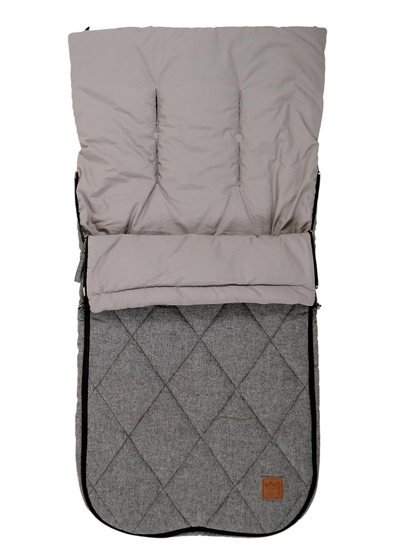 Kaiser 6574770 Sommer Fußsack "Nikko Melange", anthracite Melange
