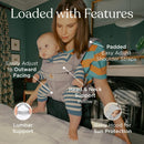 Ergobaby Babytrage für Neugeborene ab Geburt bis 20kg, 4in1 Omni 360 Cool Air Mesh Kindertrage Tragesystem, Onyx Black