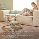 LIONELO LILAC Babywippe und -liege für Babys bis 9 kg, 0-6 Monate, 2-in-1 Babywippe, 2 Spielzeuge, Neigungseinstellung, 3-Punkt-Gurt, leicht 3,2 kg...