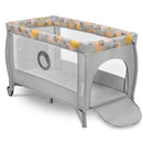 LIONELO Stefi Plus 2-in-1 Reisebett und Laufstall bis 15 kg Babybett Kinderreisebett mit Matratze Seitlicher Eingang mit Reißverschluss Hochwertige Sc