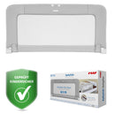 Reer ByMySide, Rausfallschutz fürs Babybett, 100x50 cm Länge, für Betten von 150 - 180 cm, grau