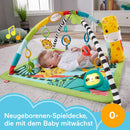 Fisher-Price 3-in-1 Rainforest Spieldecke für Babys, Spielmatte und sensorische Spielzeuge für das Spielen in der Bauchlage